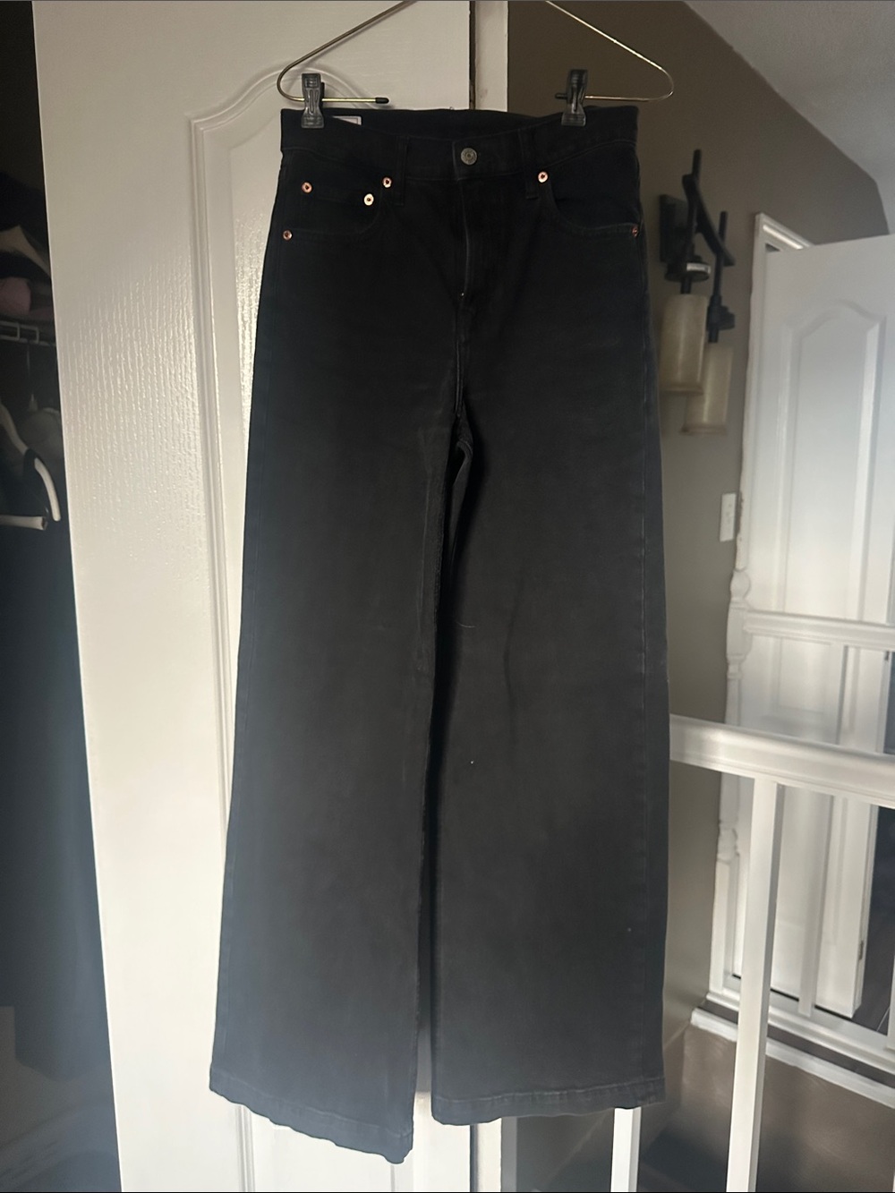 GAP Black High Rise Stride Jeans